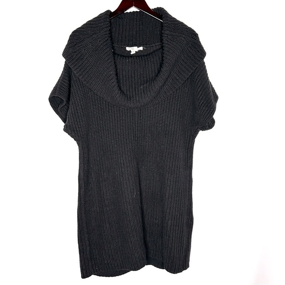 BCBGGeneration Women's Black Cowl Neck Short Sleeve Sweater Dress Size XS - Picture 1 of 11